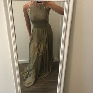 Jessica McClintock Gold Evening Gown